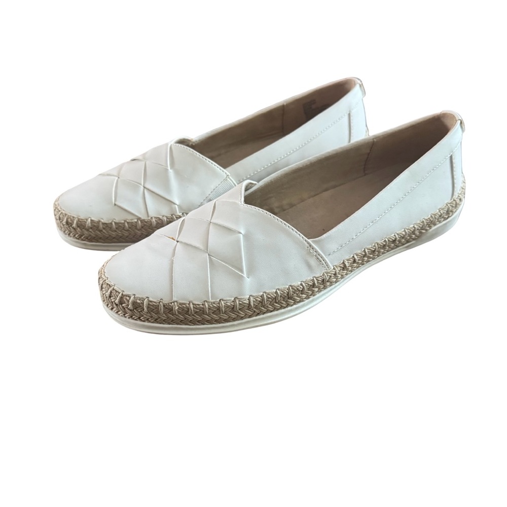 Anne‎ Klein Akzasha White Espadrille Flats